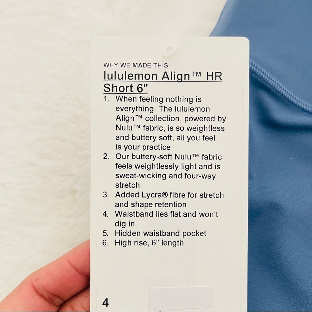 Lululemon Align Shorts HR 6” Oasis - Picture 6 of 9